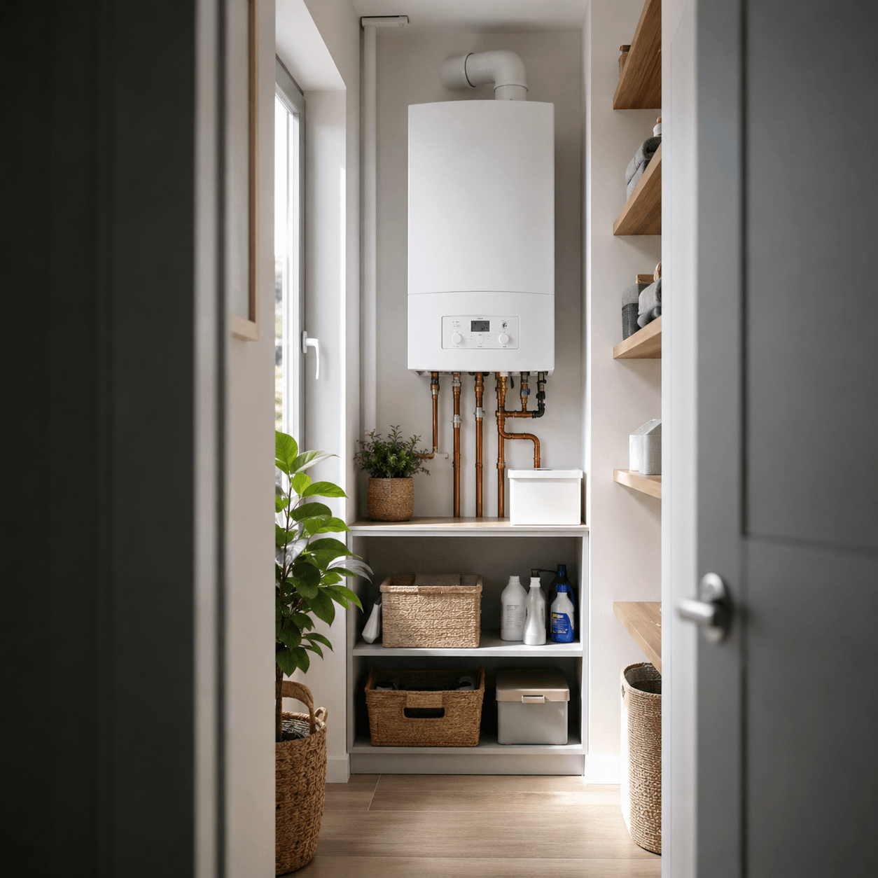 Chaudière murale compacte adaptée à un appartement