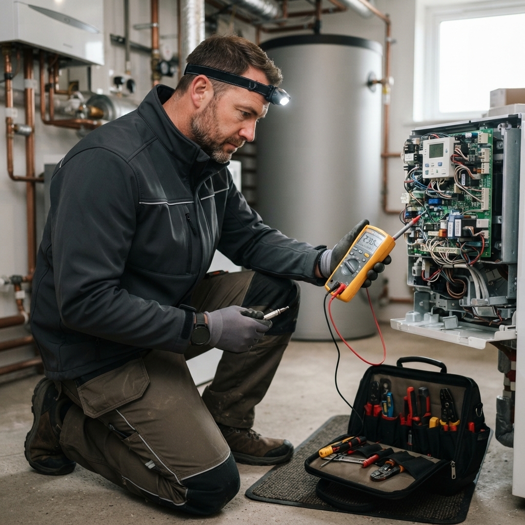 Diagnostic d'une panne électrique sur un équipement de chauffage
