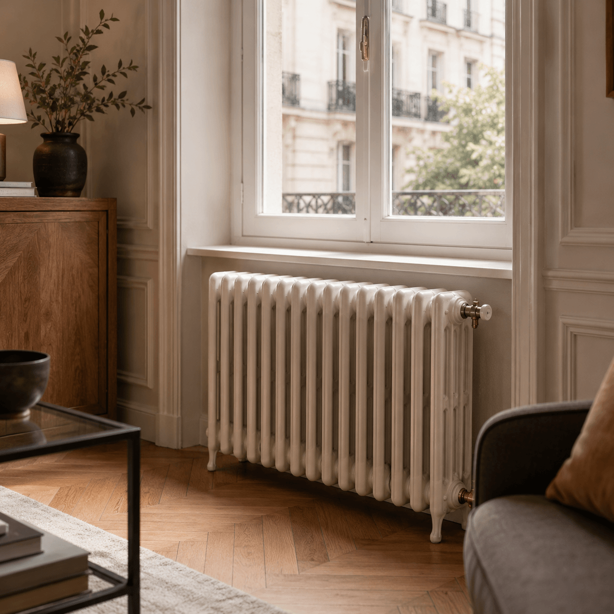 Radiateur haute température pouvant être adapté à une pompe à chaleur air-eau